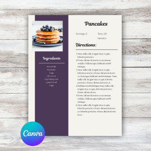 Simple Recipe Template